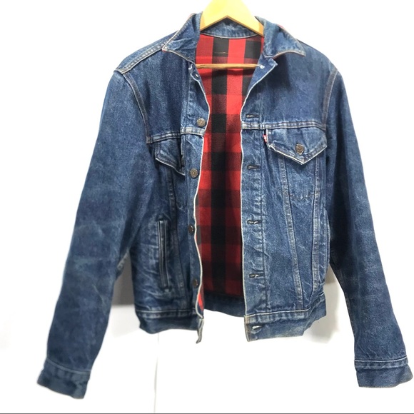 VTG Levi’s Buffalo check flannel lined jacket M